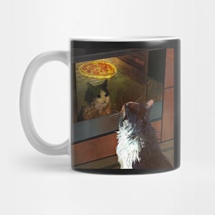 Waiting for pizza (Cat) Mug